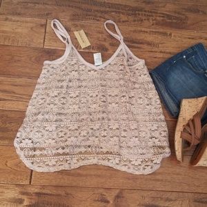 American rag Blush pink top